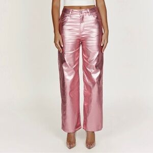 Meshki Minnie Pink Metallic Pants